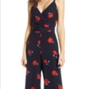 All in Favor red poppy jumpsuit
